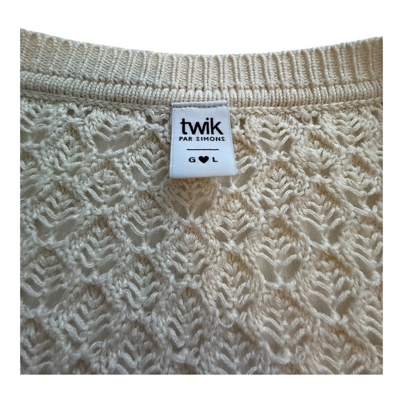 Twik Crochet Fine Knit Cardigan - Size Large - Picture 6 of 11